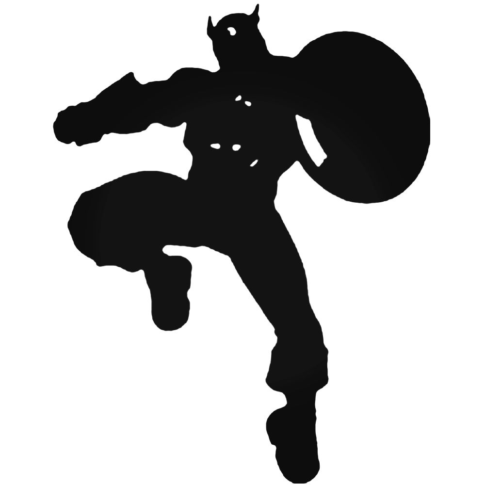 Captain America Silhouette Vector at