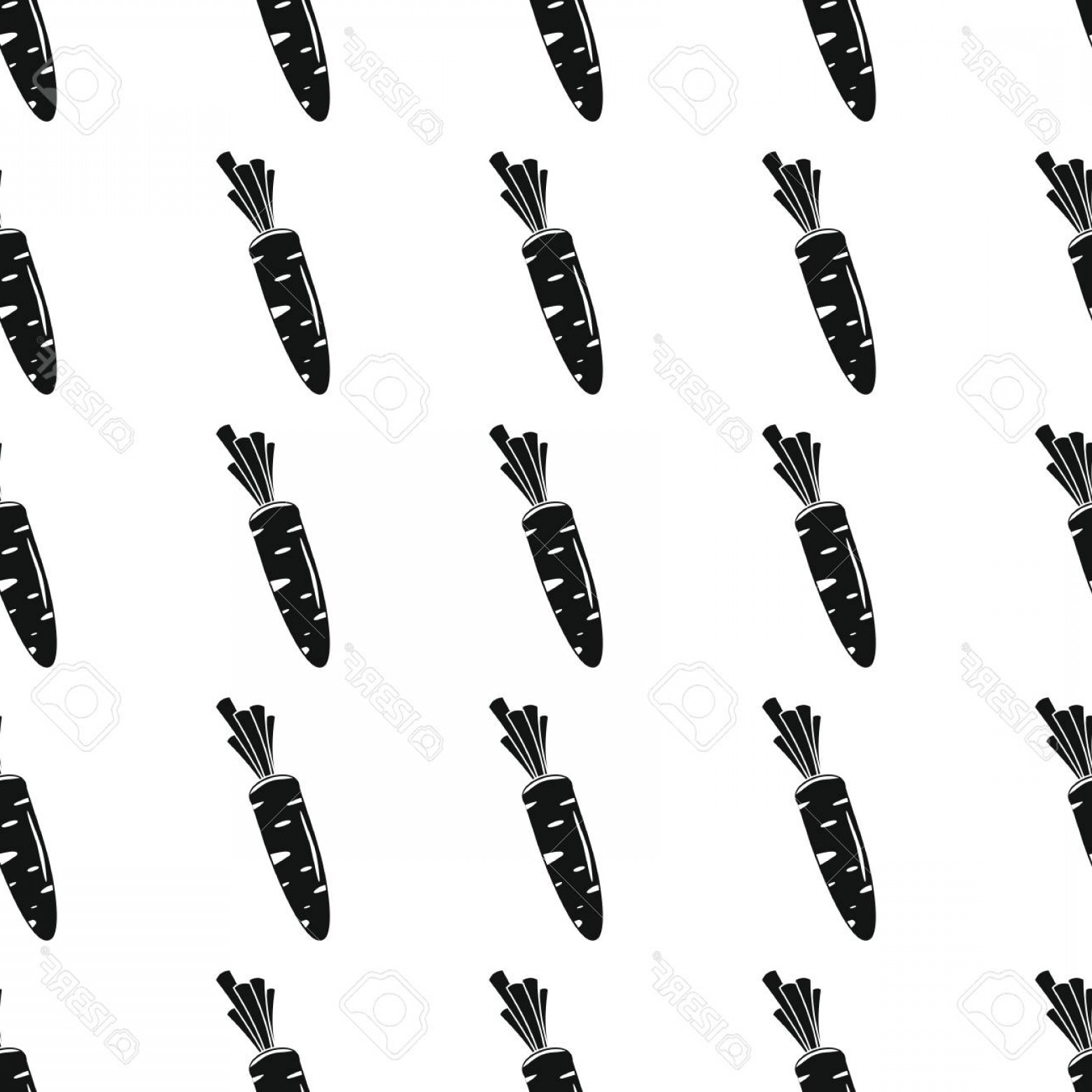 Carrot Silhouette Vector at Collection of Carrot