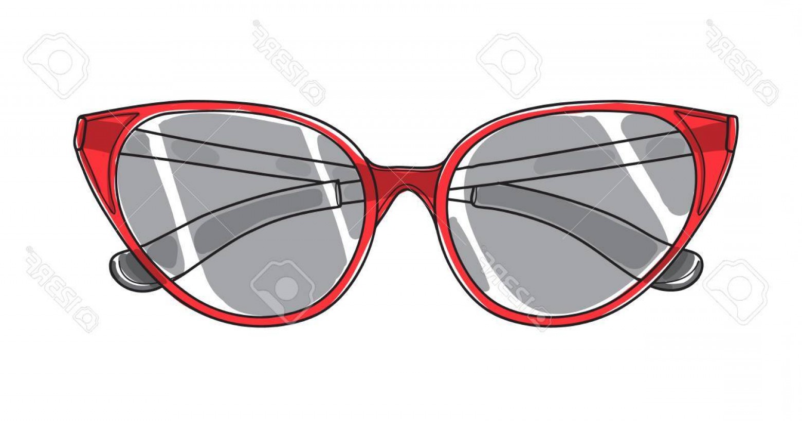 Cat Eye Sunglasses Vector at Collection of Cat Eye