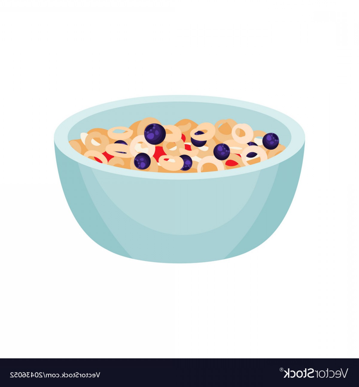 Cereal Bowl Vector at Collection of Cereal Bowl