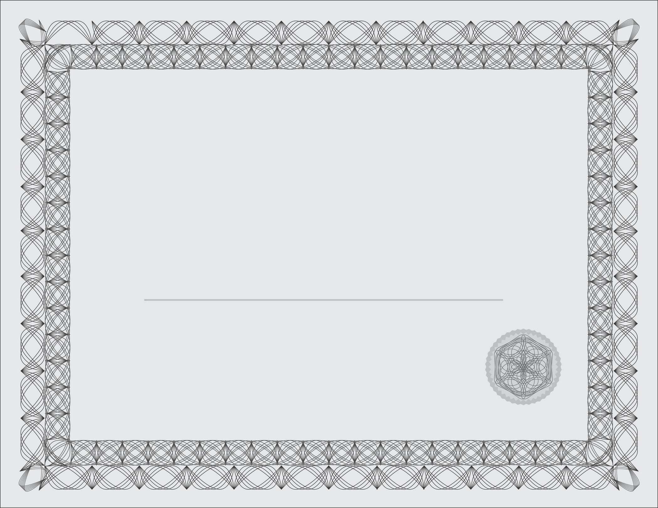 Certificate Border Vector Free Download at Collection