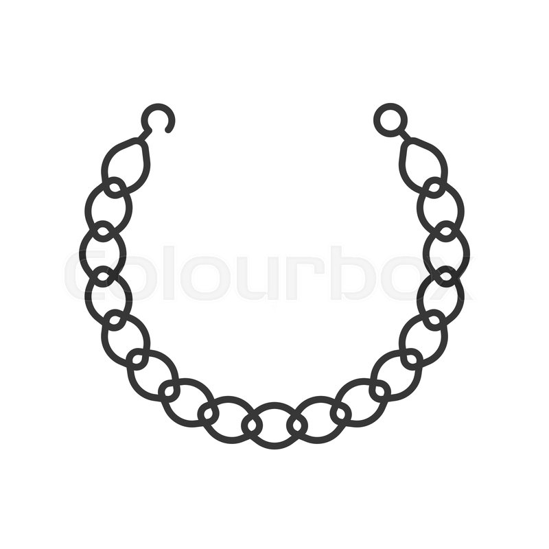 Chain Necklace Vector at Collection of Chain Necklace
