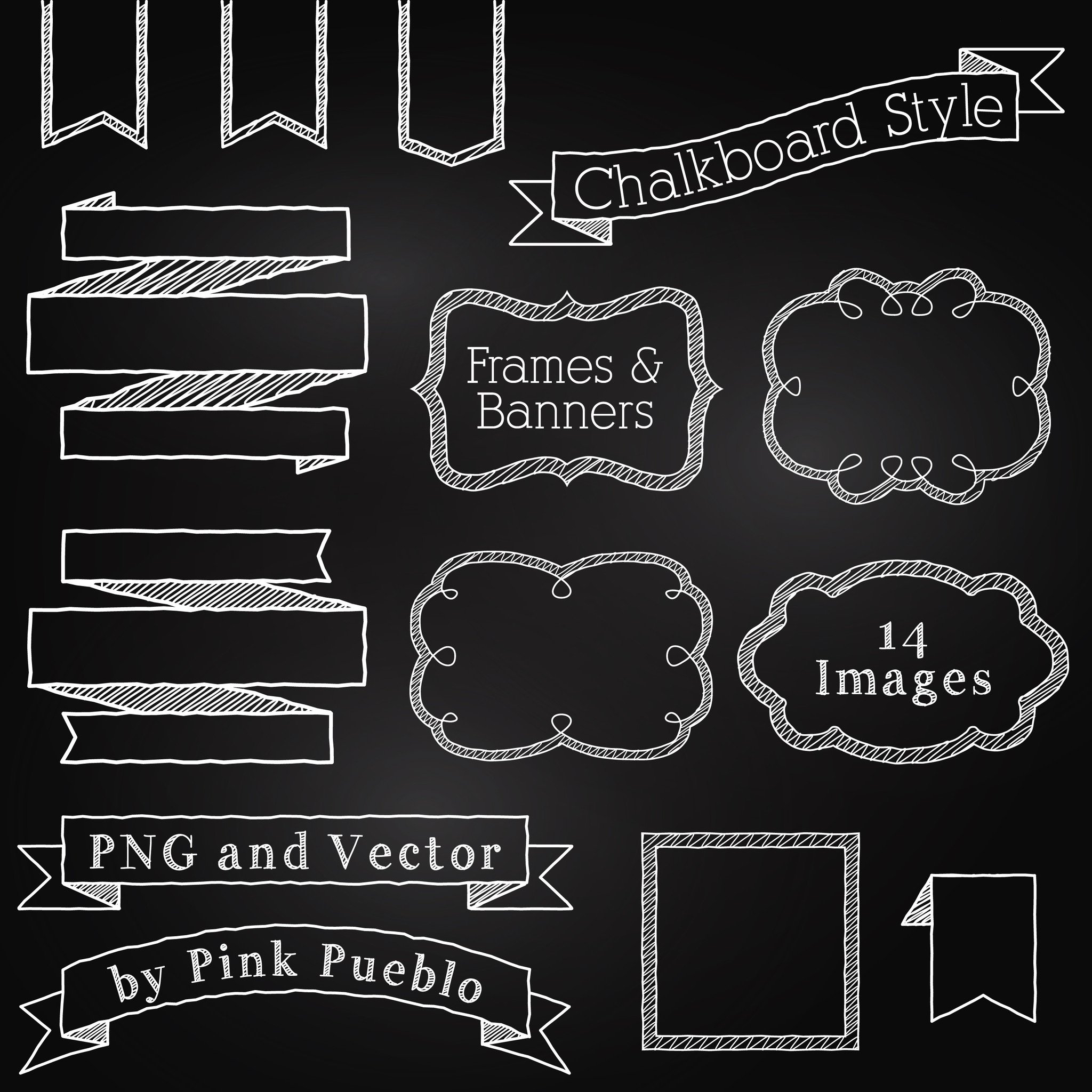 Chalkboard Elements Vector at Collection of