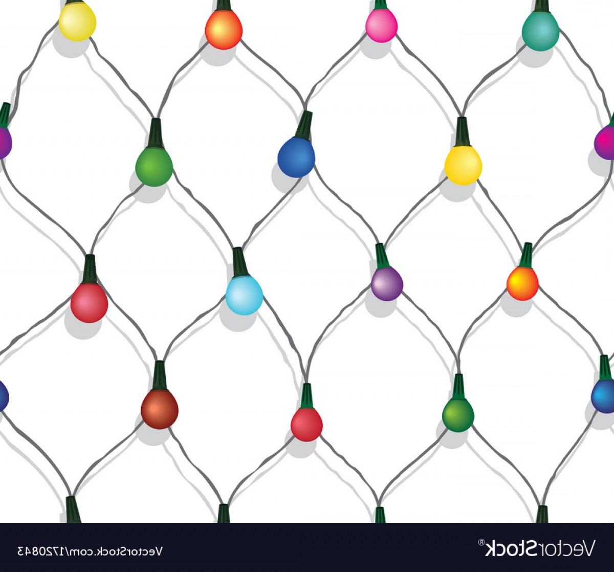 Christmas String Lights Vector at Collection of