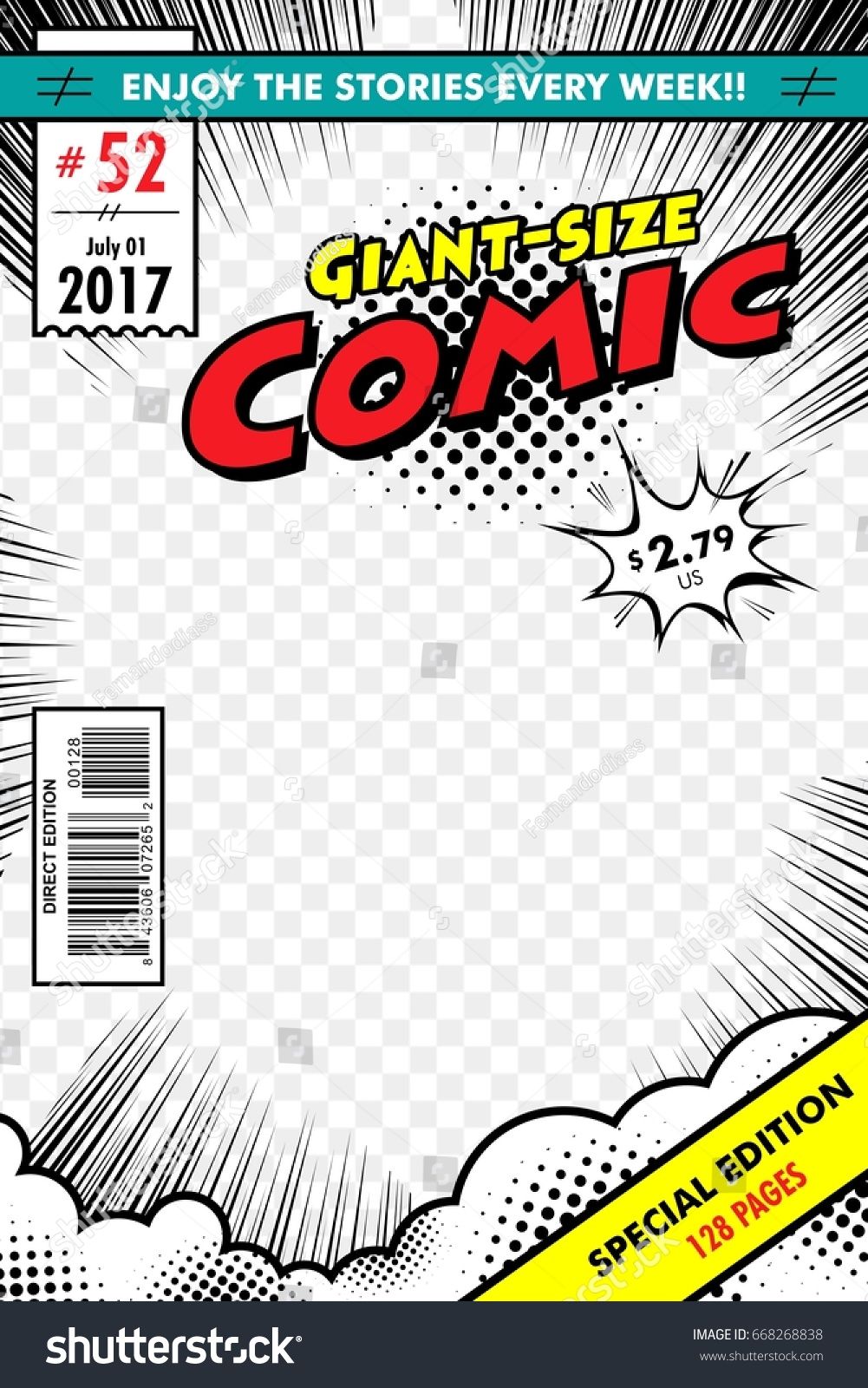 Comic Book Cover Vector at Collection of Comic Book