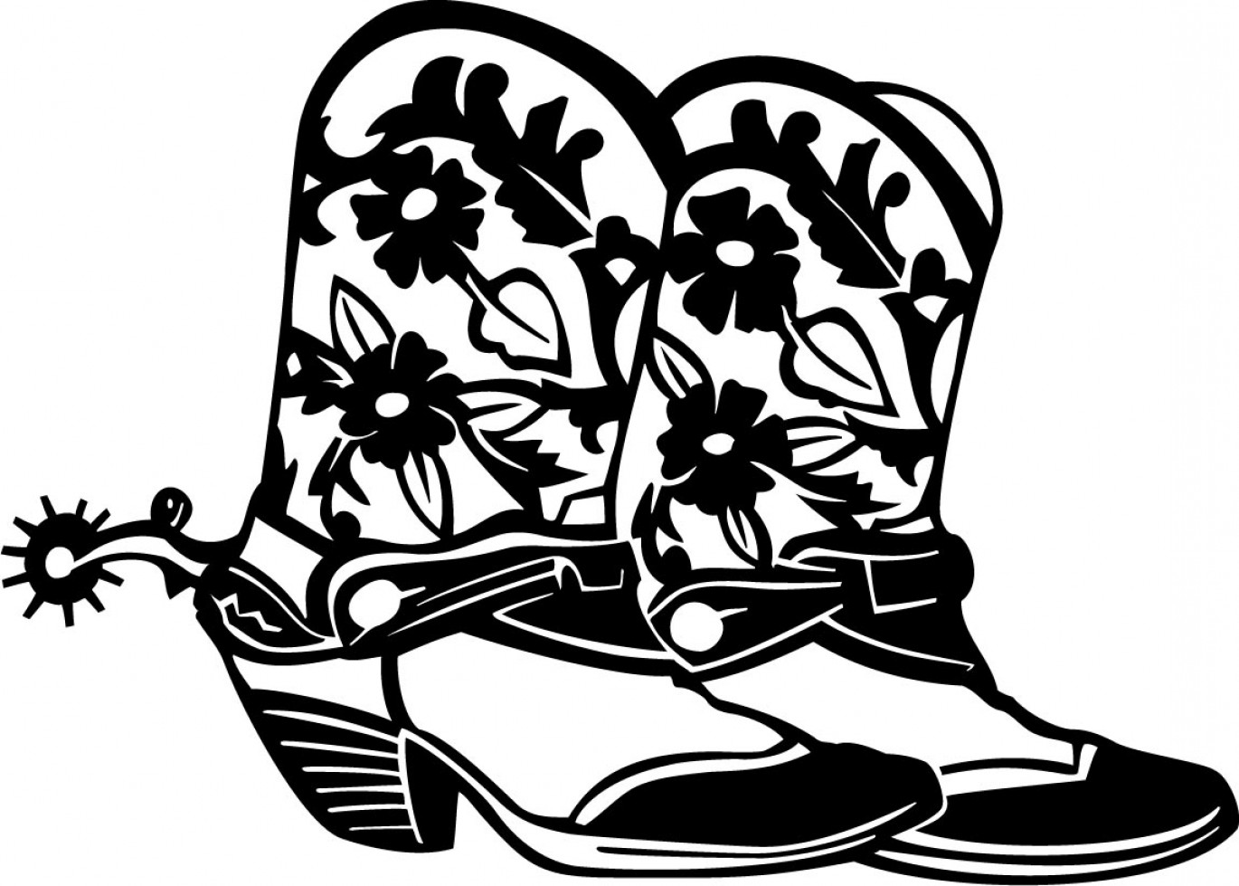 Cowgirl Boots Vector at Collection of Cowgirl Boots