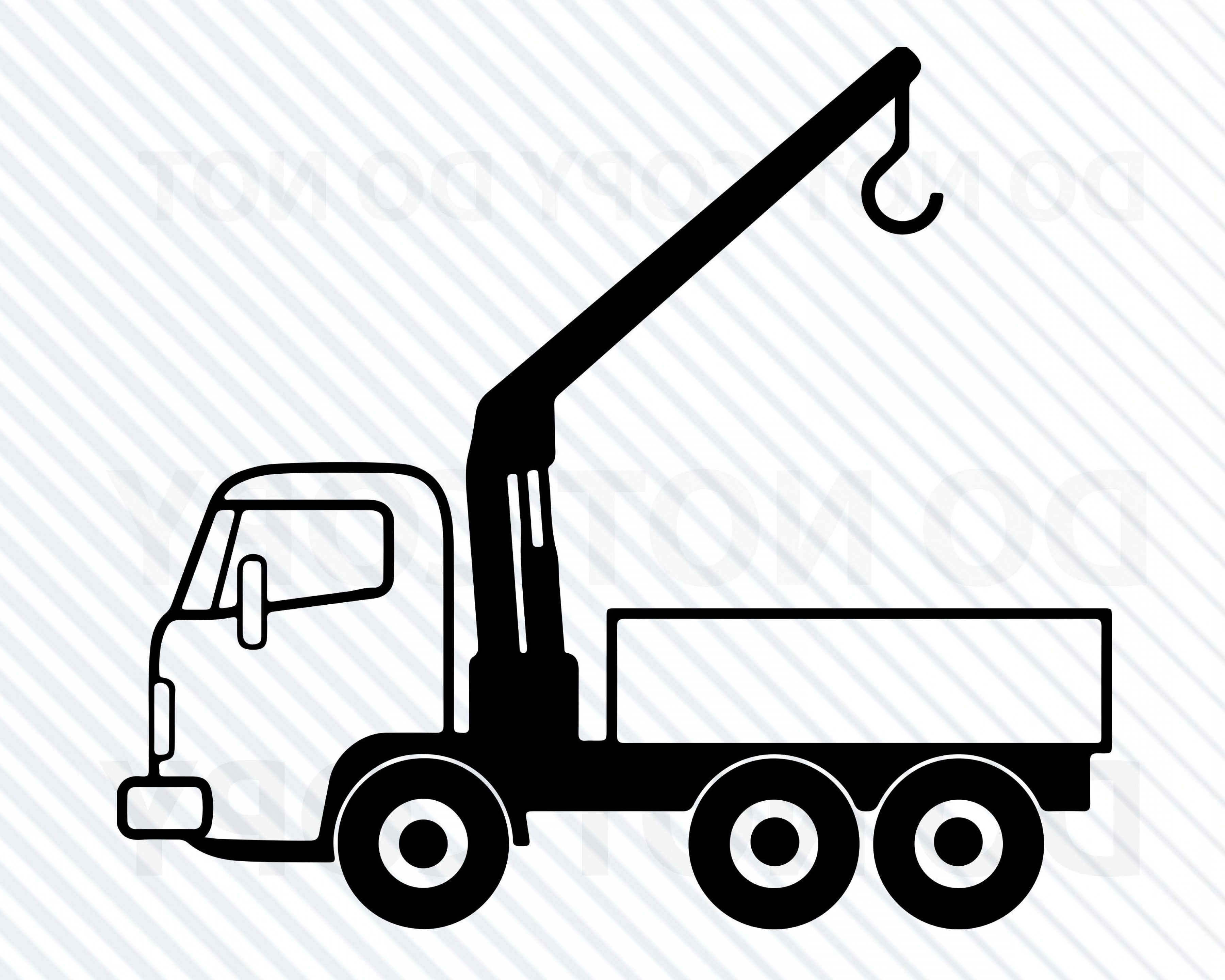 Crane Truck Vector at Collection of Crane Truck