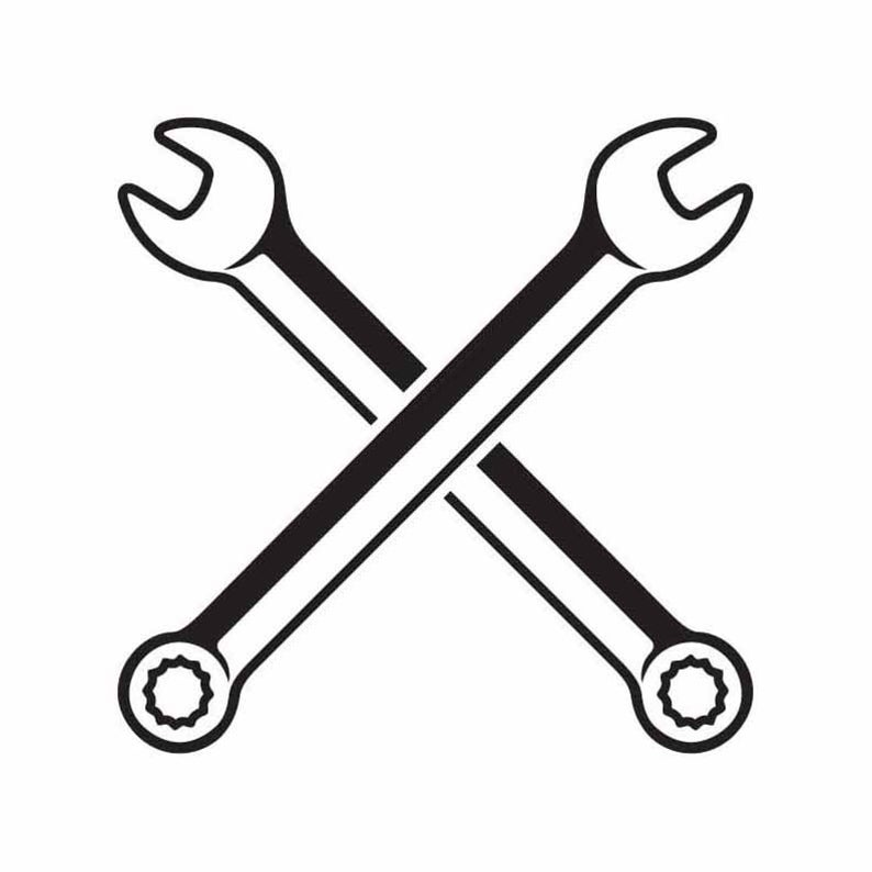 Crossed Wrenches Vector at Collection of Crossed