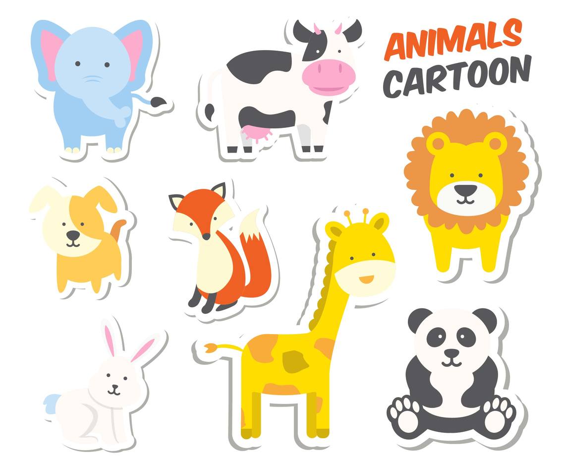 Cute Animals Vector at Collection of Cute Animals