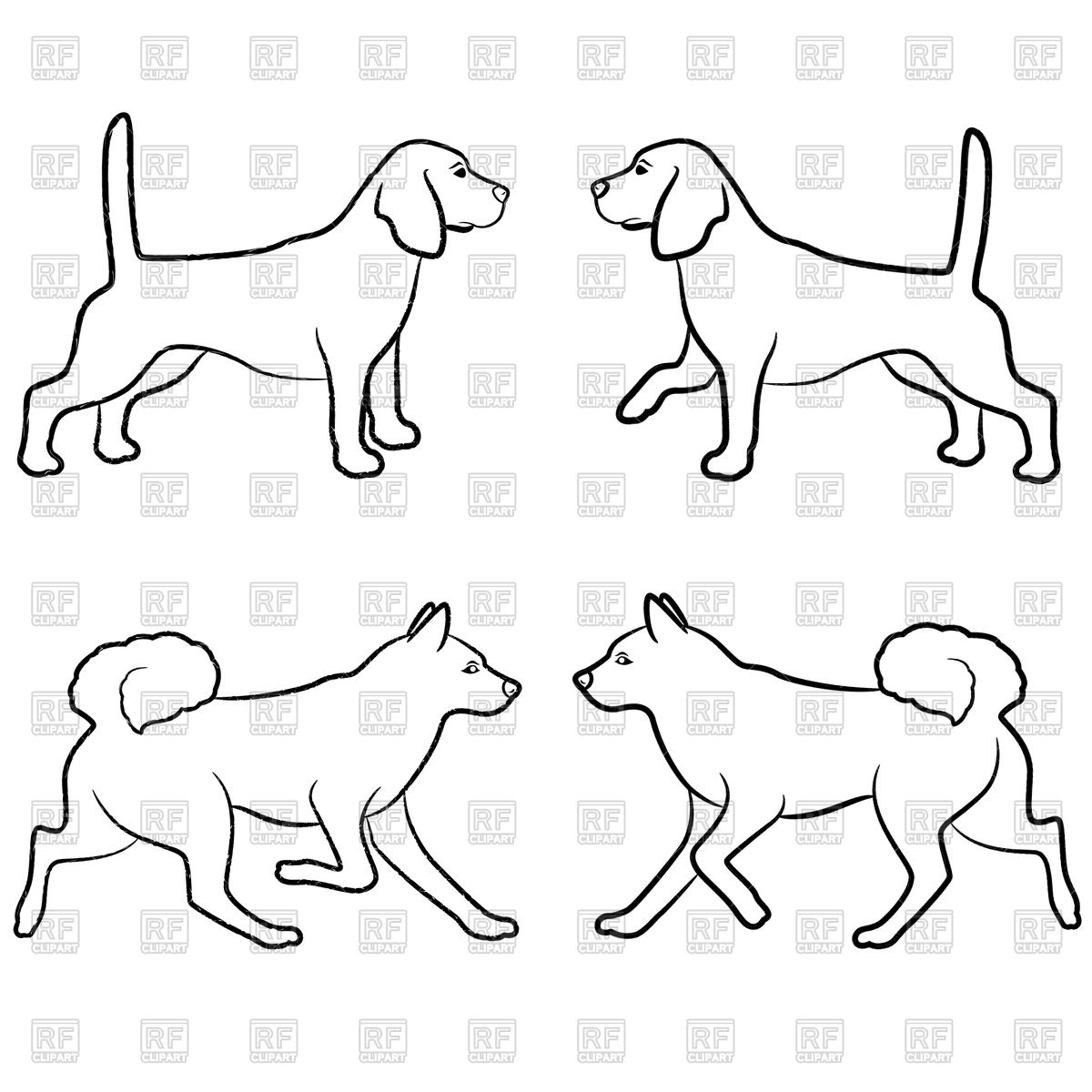 Dog Outline Vector at Collection of Dog Outline Vector free for personal use