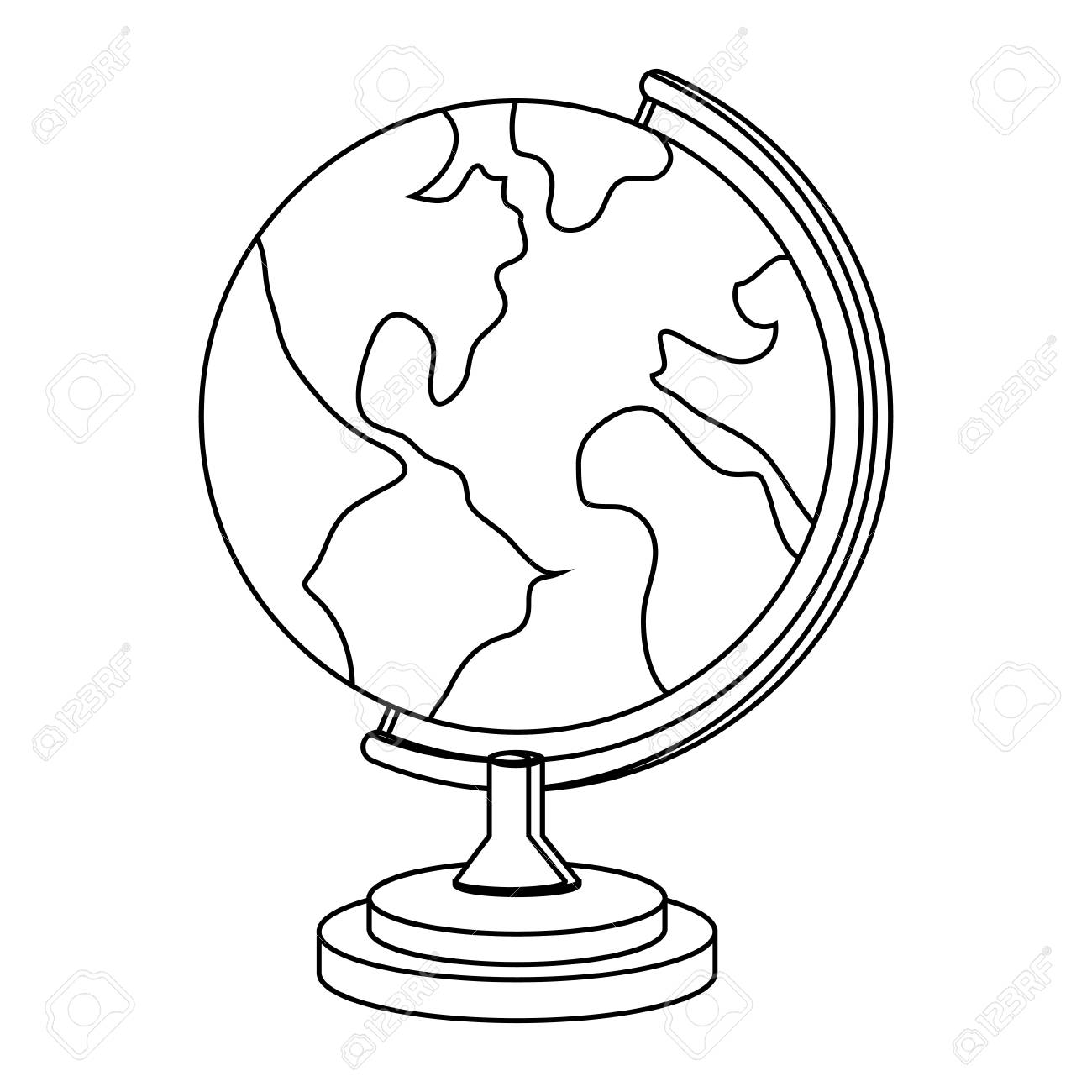 Earth Outline Vector at Collection of Earth Outline Vector free for personal use