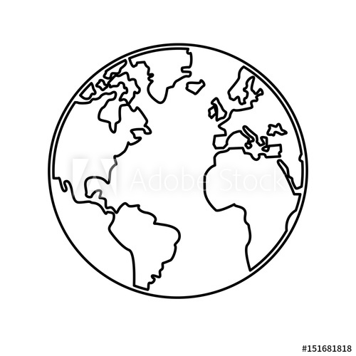 Earth Outline Vector at Collection of Earth Outline Vector free for personal use