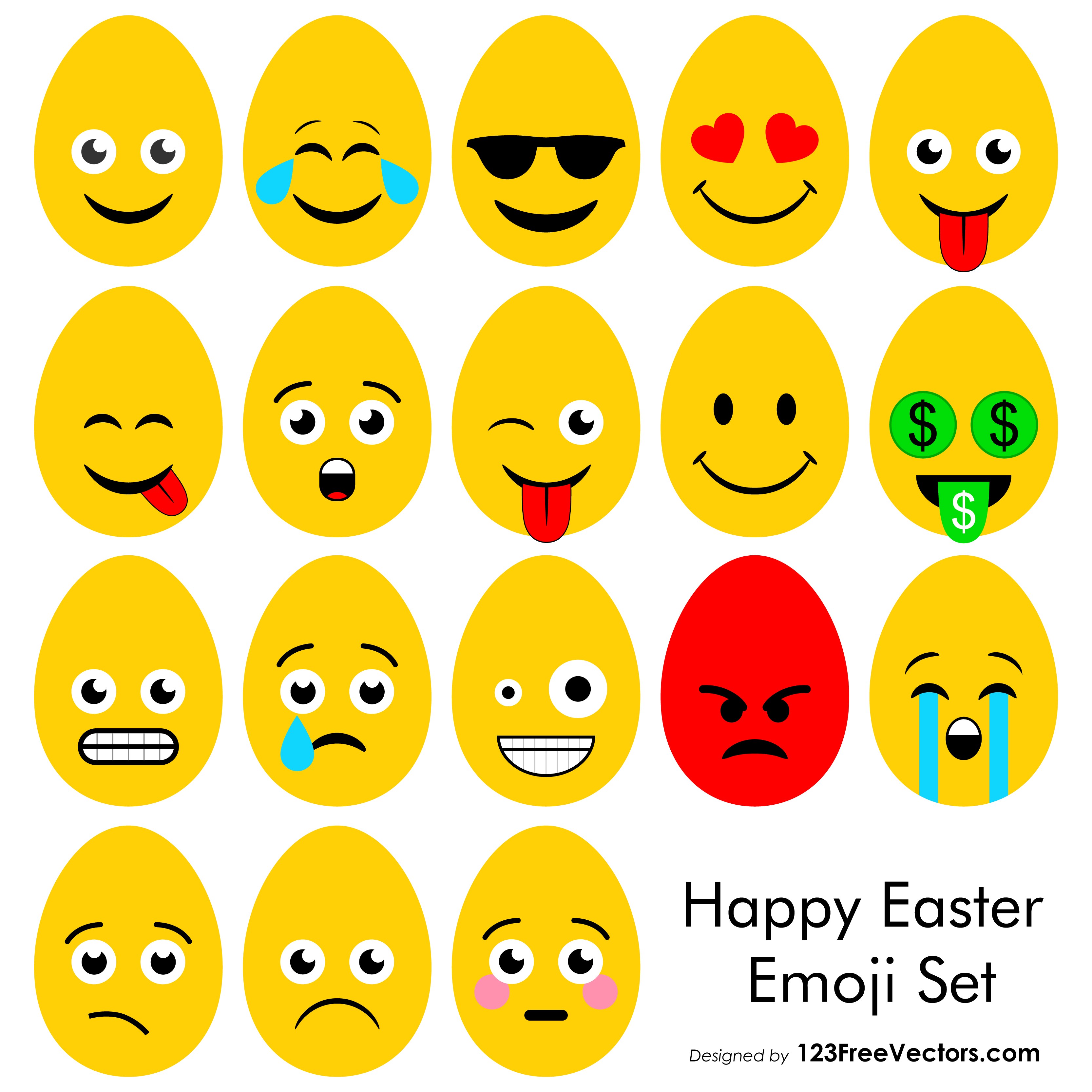 Emoji Vector Art at Collection of Emoji Vector Art