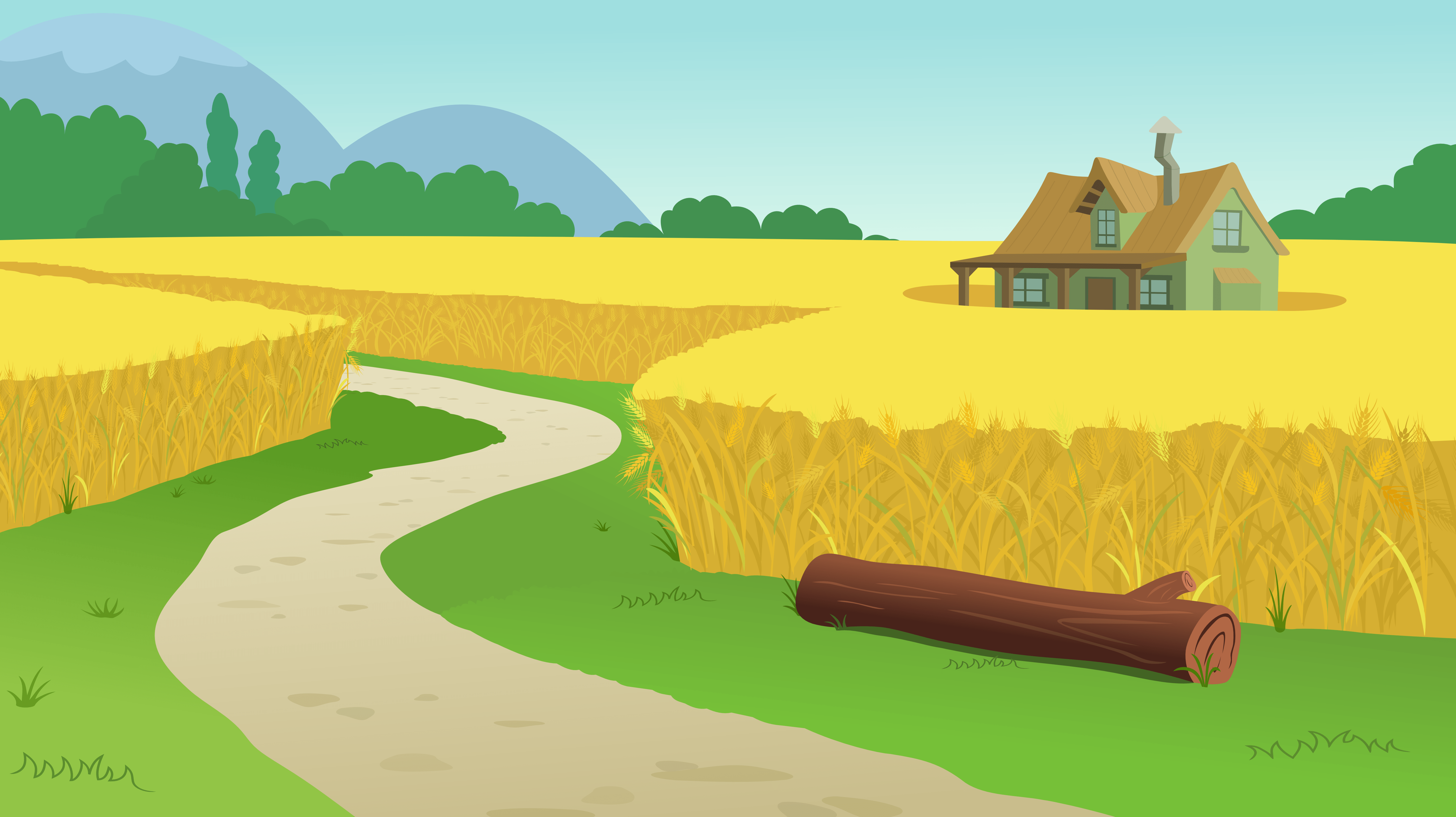 Farm Landscape Drawing at Explore collection of