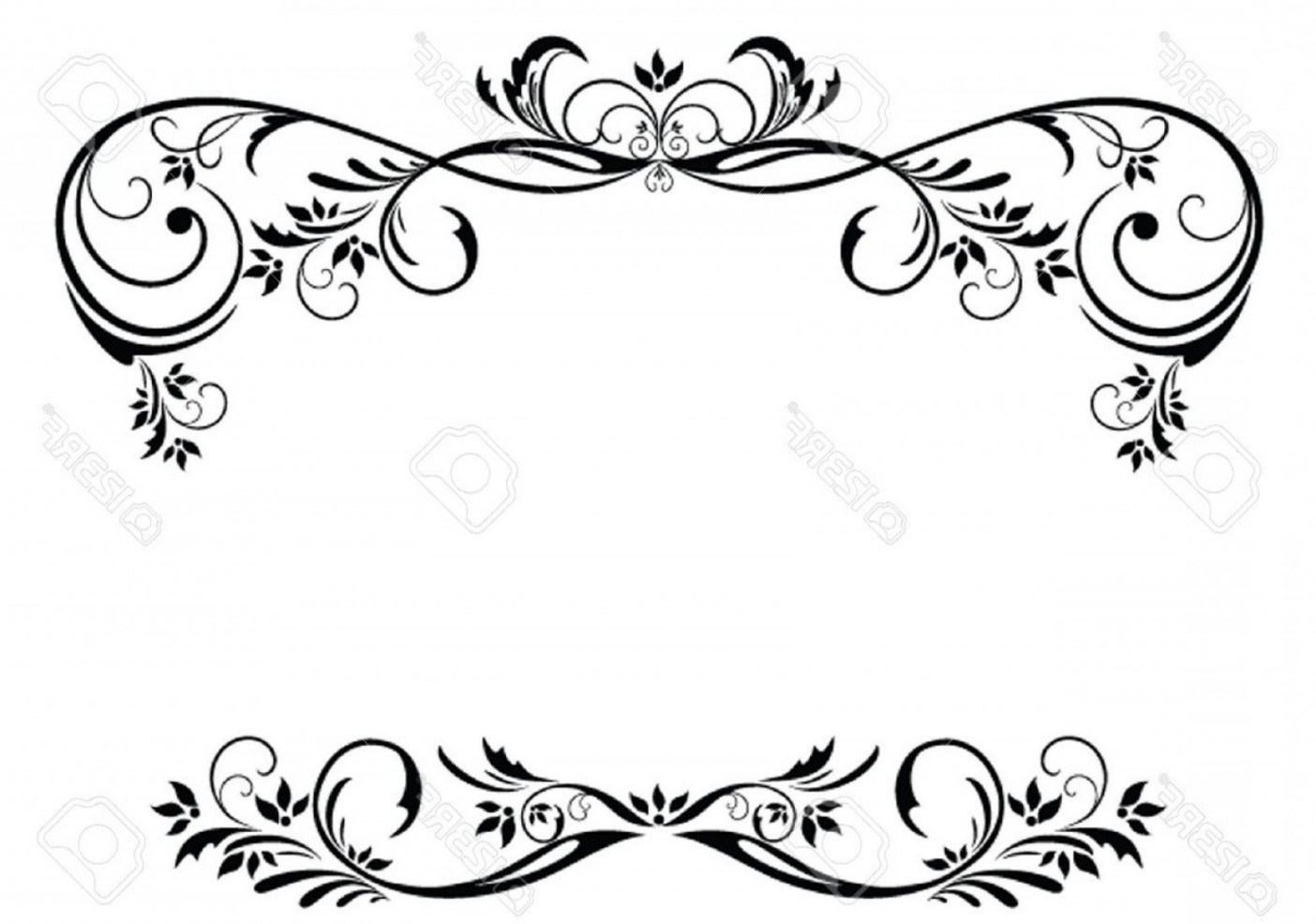 Floral Border Vector Free at Collection of Floral