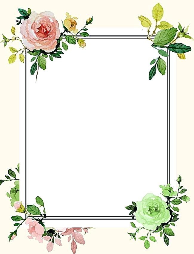 Flower Border Vector at Collection of Flower Border