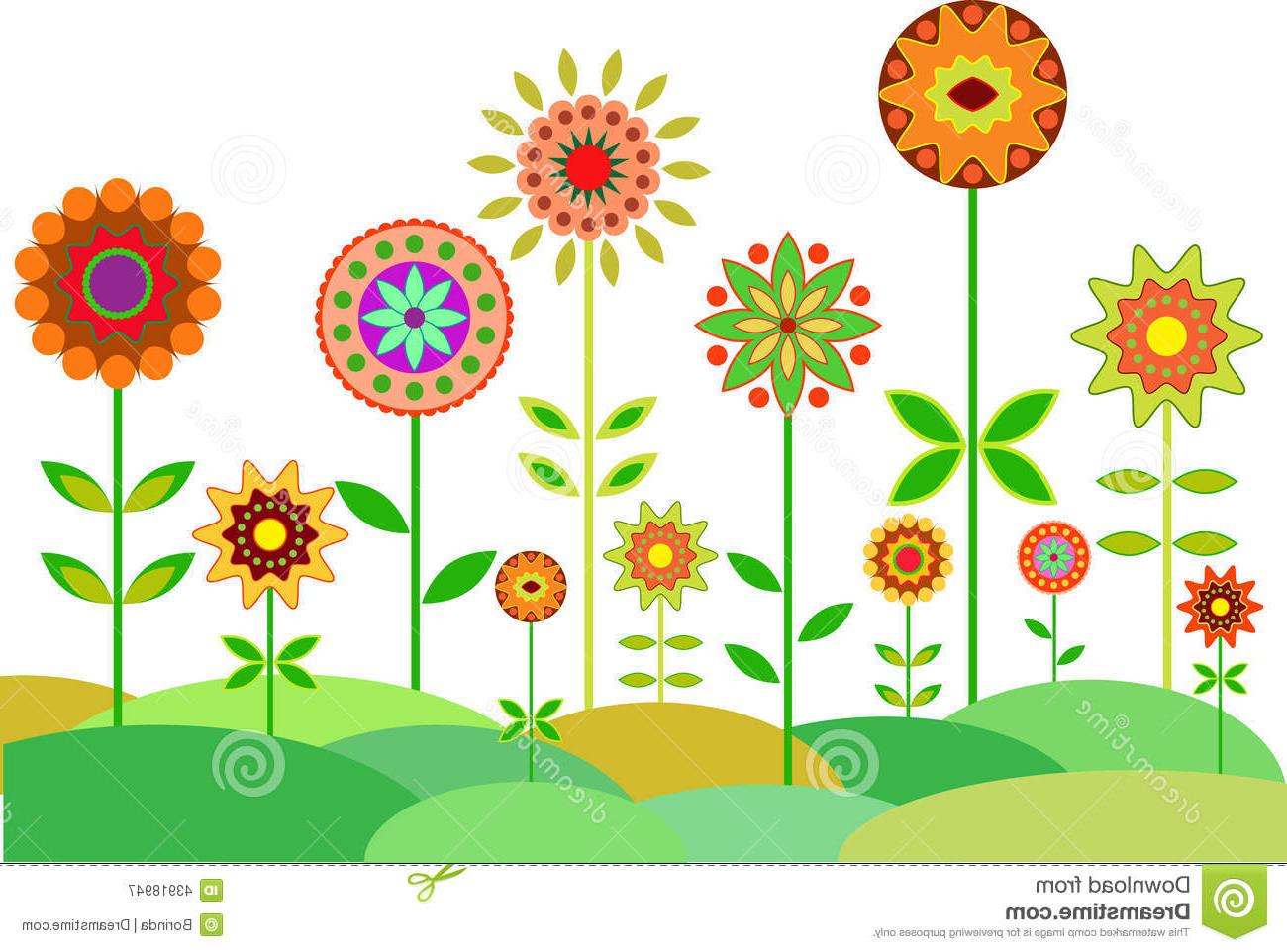 Flower Garden Vector at Collection of Flower Garden