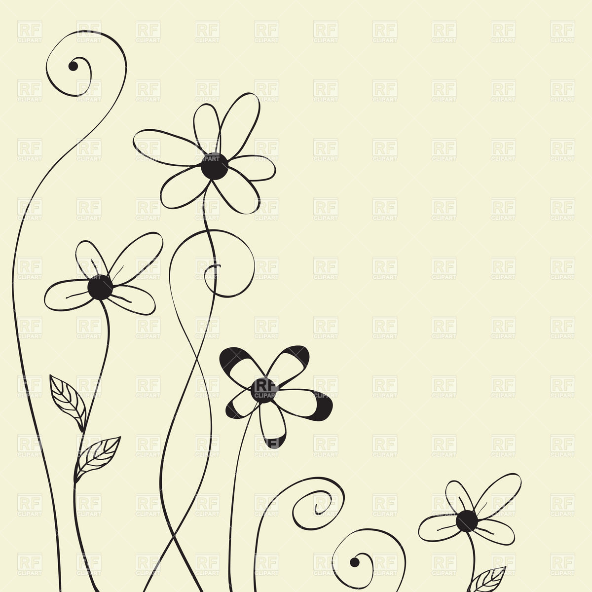 Flower Line Vector at Collection of Flower Line