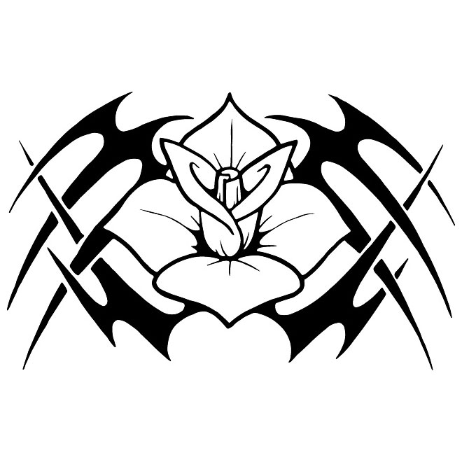Flower Tattoo Vector at Collection of Flower Tattoo Vector free for personal use