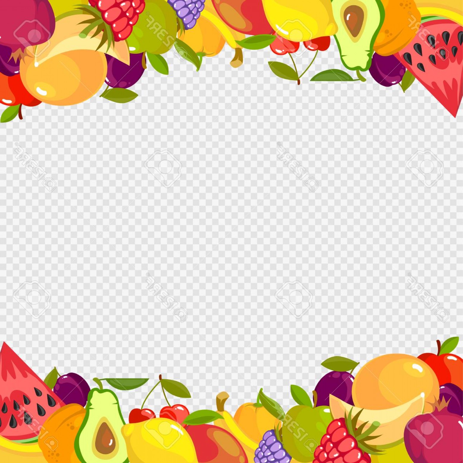 Food Border Vector at Collection of Food Border