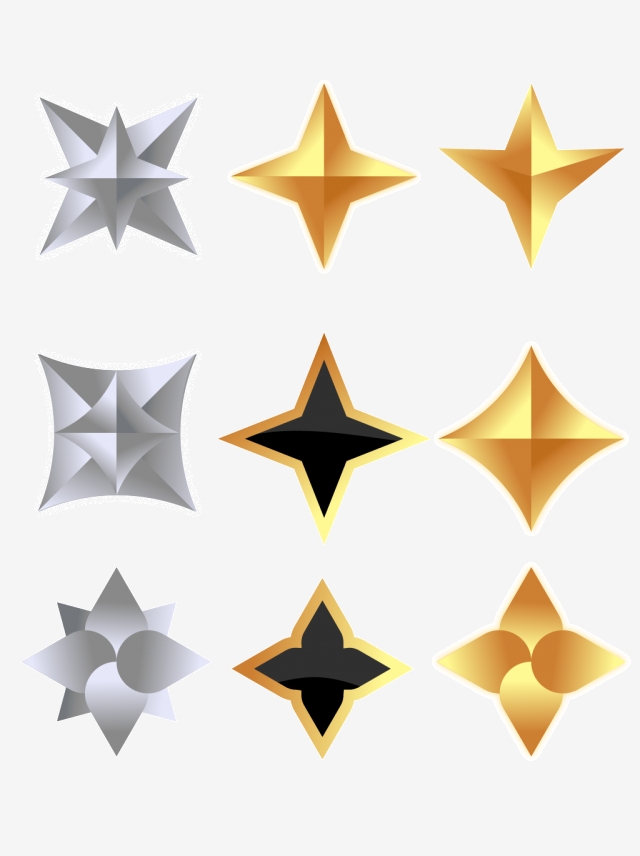 Four Point Star Vector at Collection of Four Point