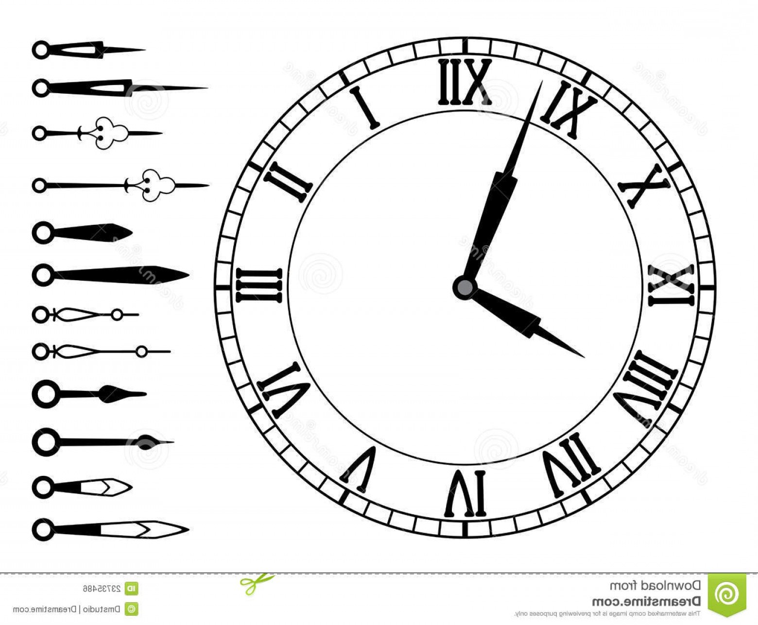 Free Vector Clock Face at Collection of Free Vector