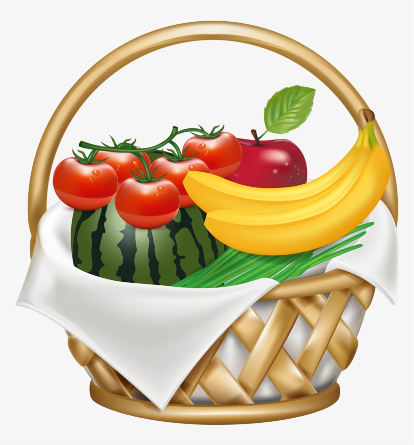Fruit Basket Vector at Collection of Fruit Basket