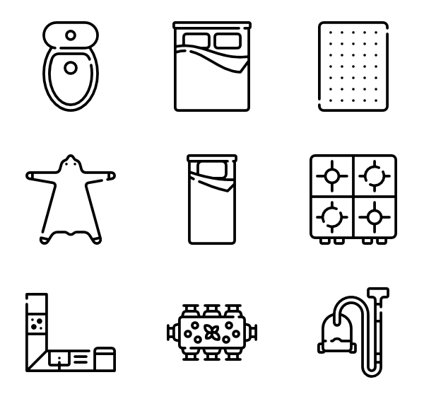 Furniture Top View Vector at Collection of Furniture