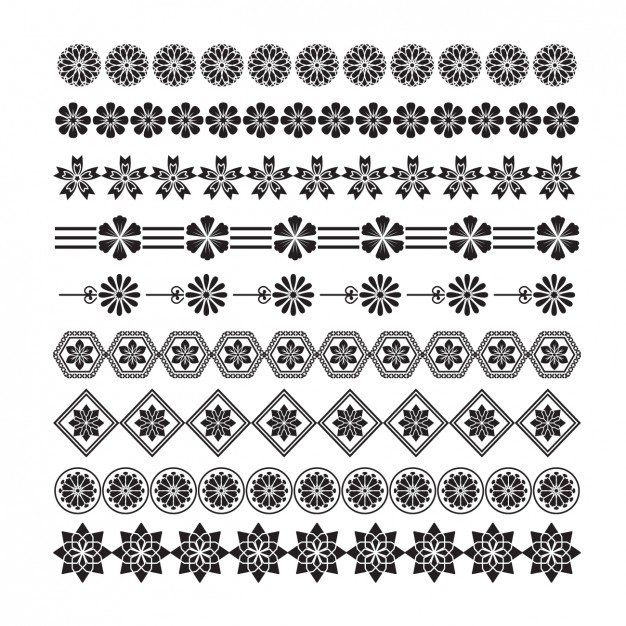 Geometric Border Vector at Collection of Geometric