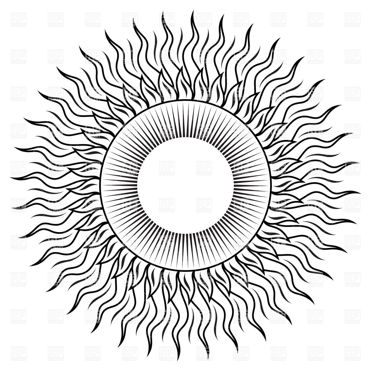 Geometric Sun Vector at Collection of Geometric Sun