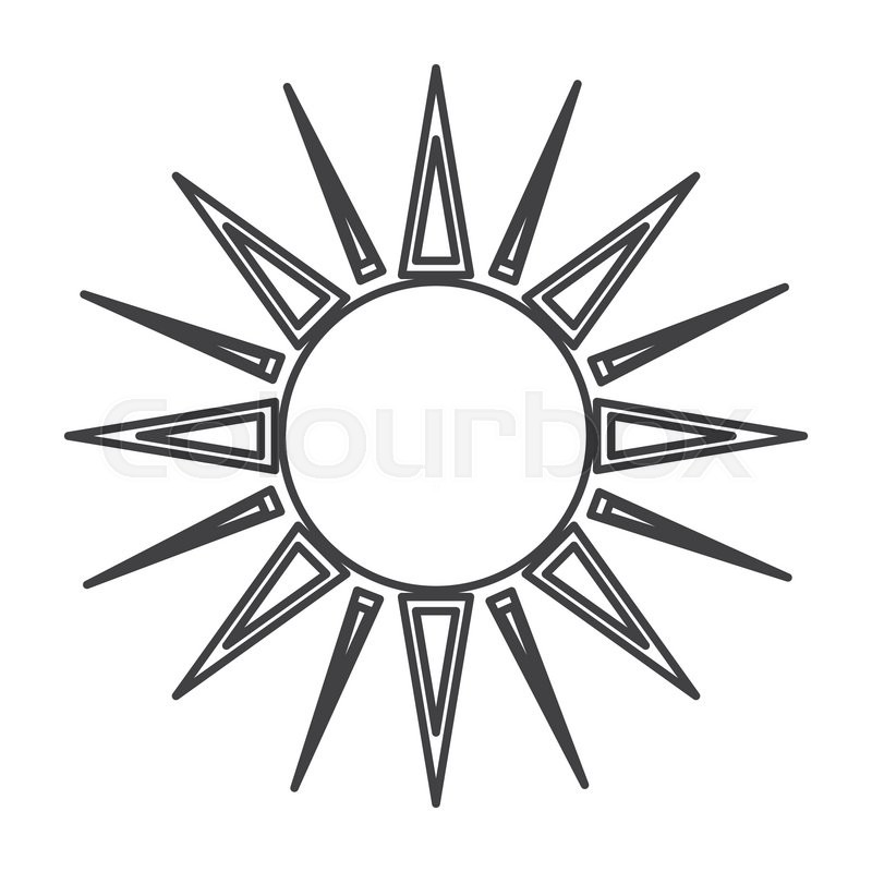 Geometric Sun Vector at Collection of Geometric Sun