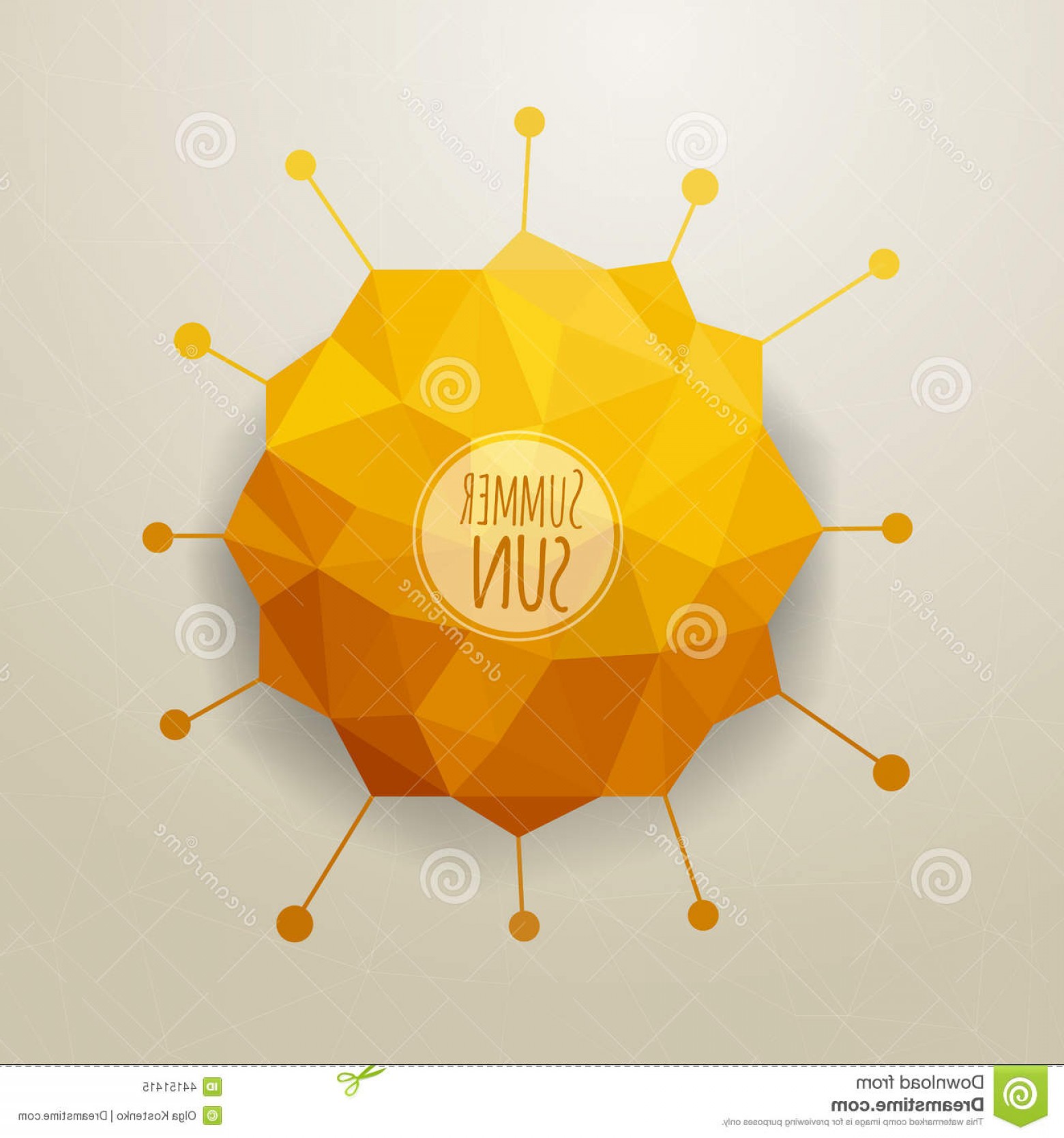 Geometric Sun Vector at Collection of Geometric Sun