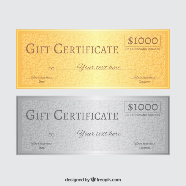 Gift Certificate Template Vector at Collection of