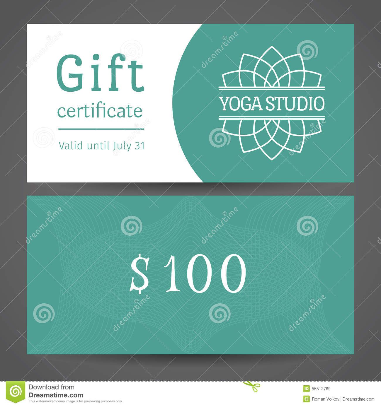 Gift Certificate Template Vector at Collection of