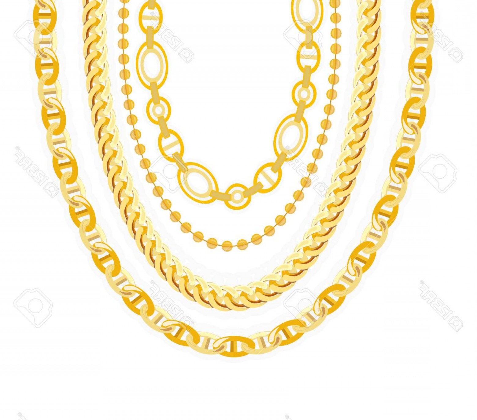 Gold Necklace Vector at Collection of Gold Necklace