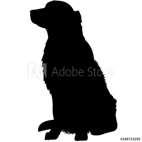 Golden Retriever Silhouette Vector at