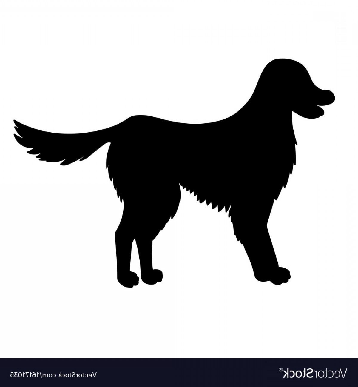 Golden Retriever Silhouette Vector at