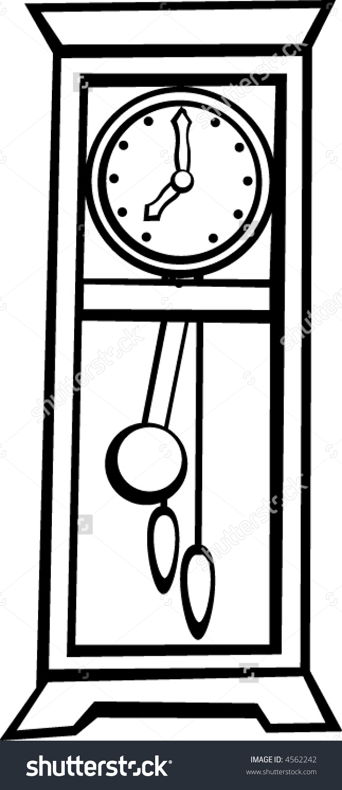 Grandfather Clock Vector at Collection of Grandfather