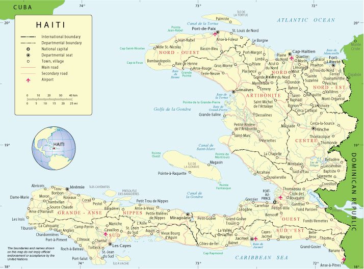 Haiti Map Vector at Collection of Haiti Map Vector