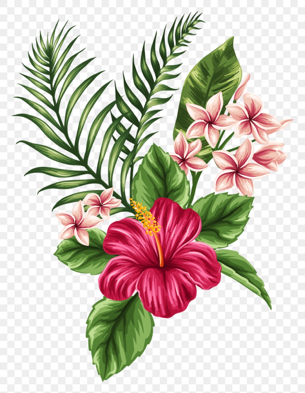 Hawaiian Flower Pattern Vector at Collection of Hawaiian Flower Pattern Vector