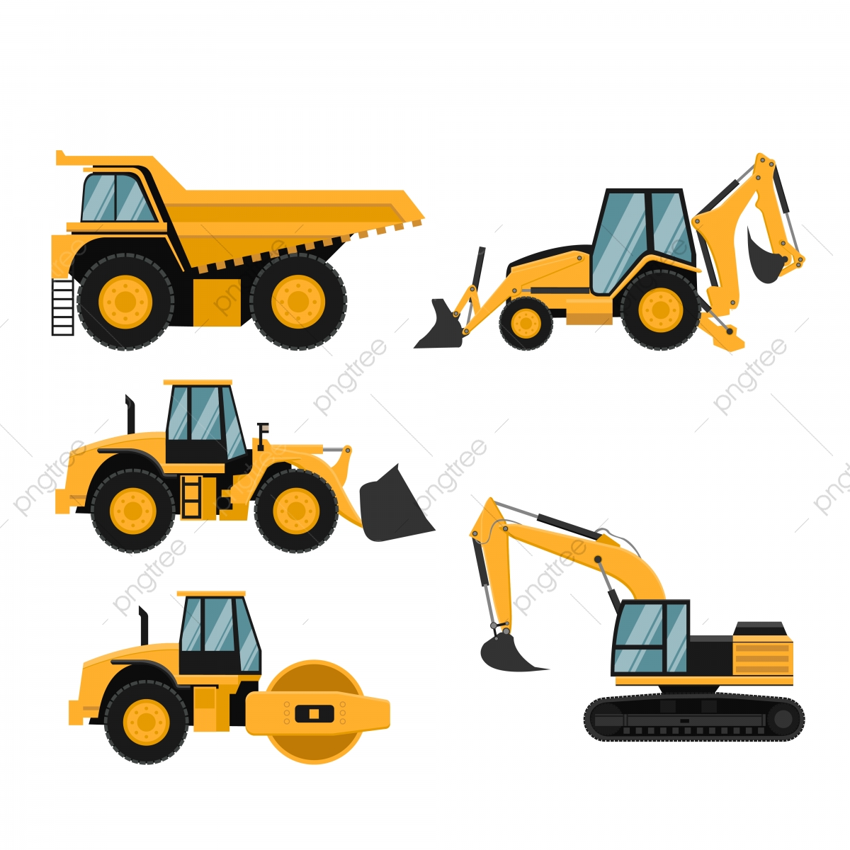 Heavy Equipment Vector at Collection of Heavy