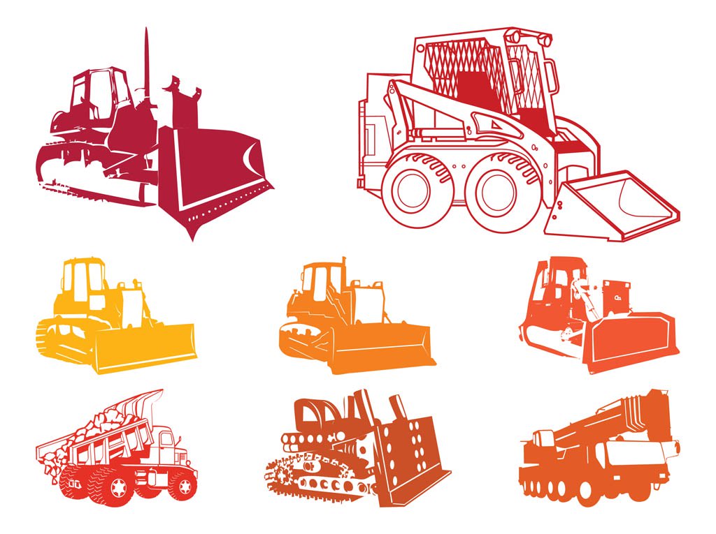 Heavy Equipment Vector at Collection of Heavy