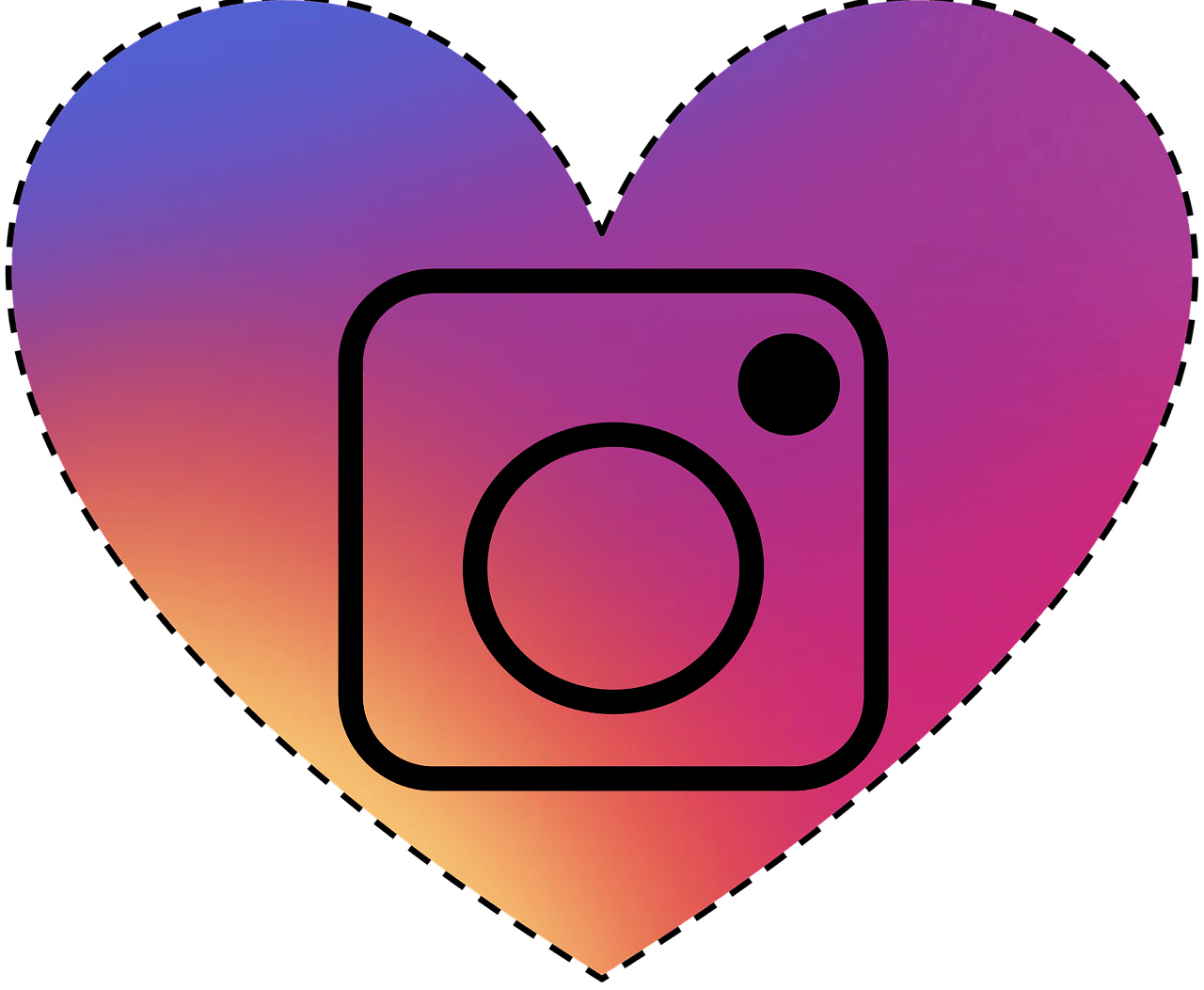 Instagram Heart Vector at Collection of Instagram