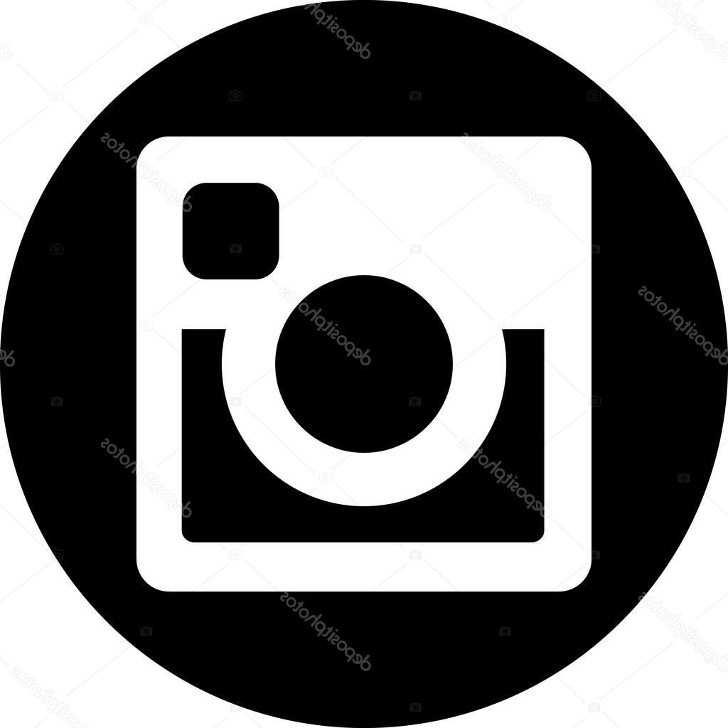 Instagram Logo Black And White Vector at Collection