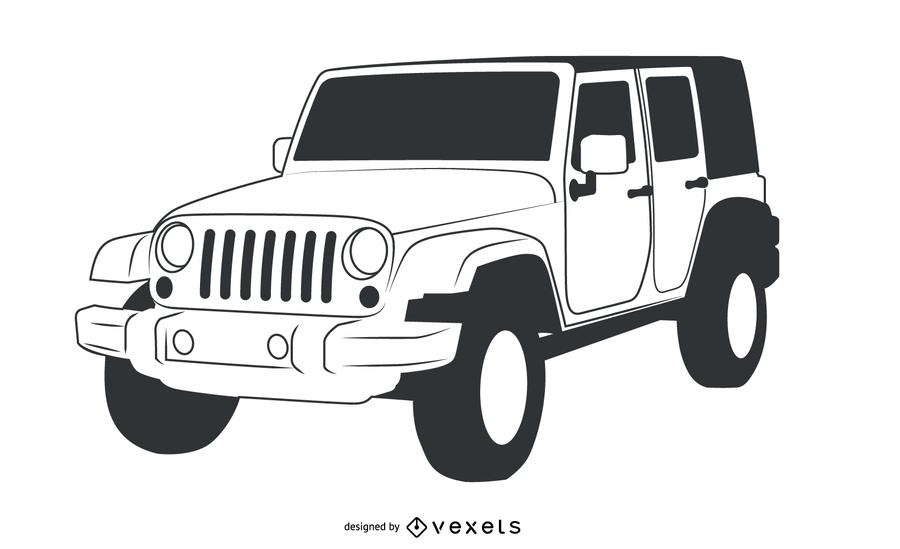 Jeep Silhouette Vector at Collection of Jeep Silhouette Vector free for