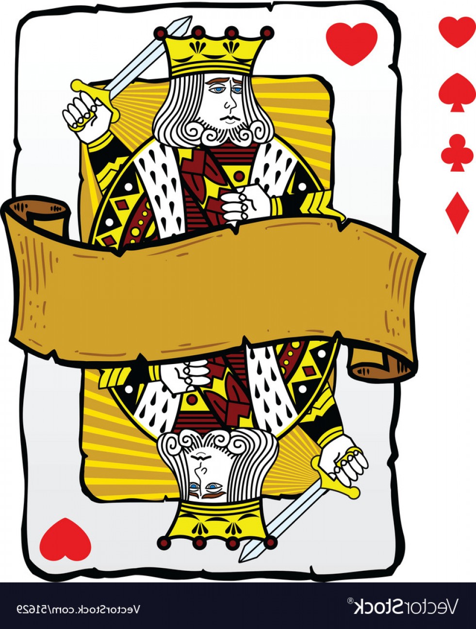 King Playing Card Vector at Collection of King