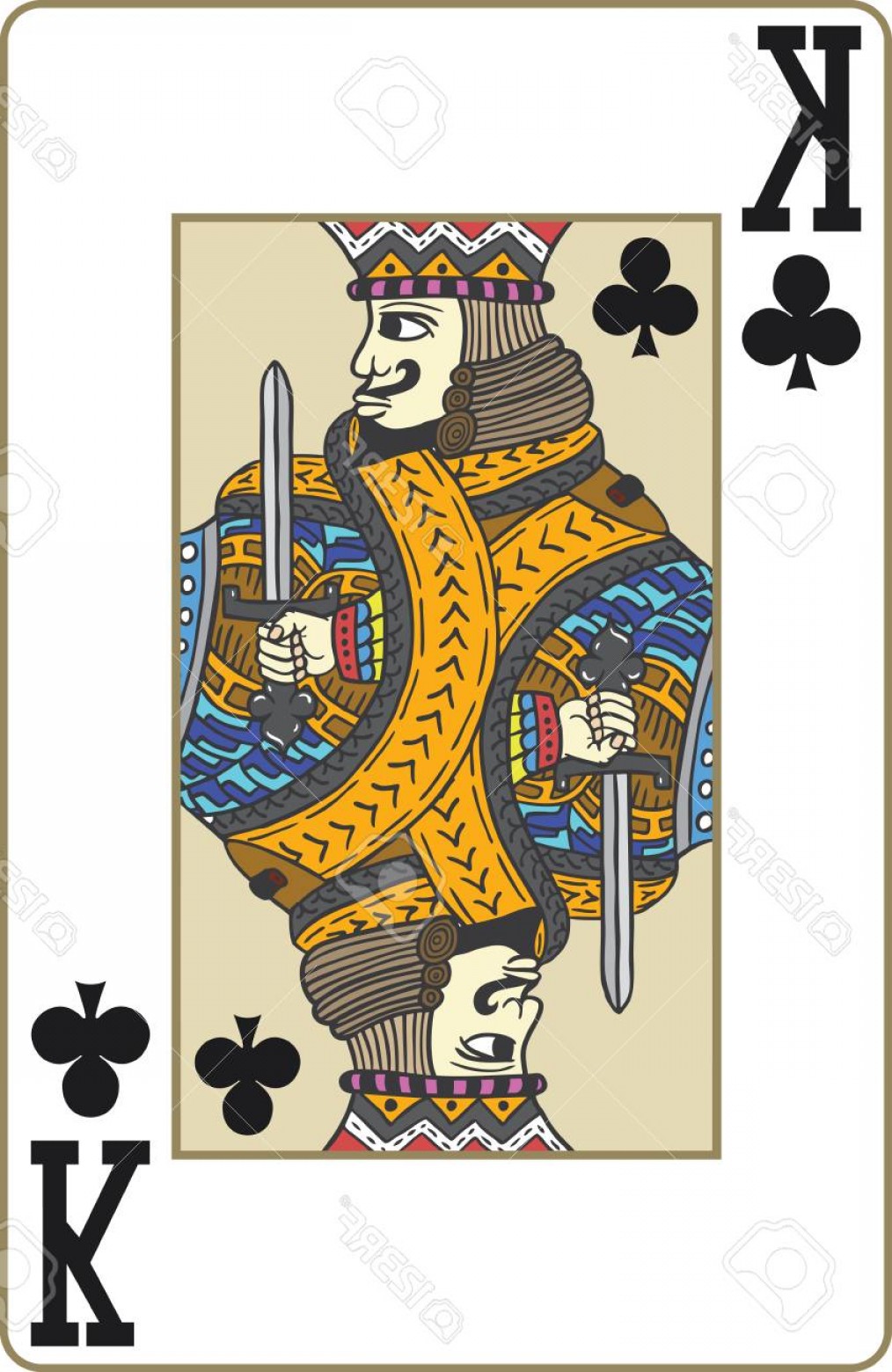 King Playing Card Vector at Collection of King