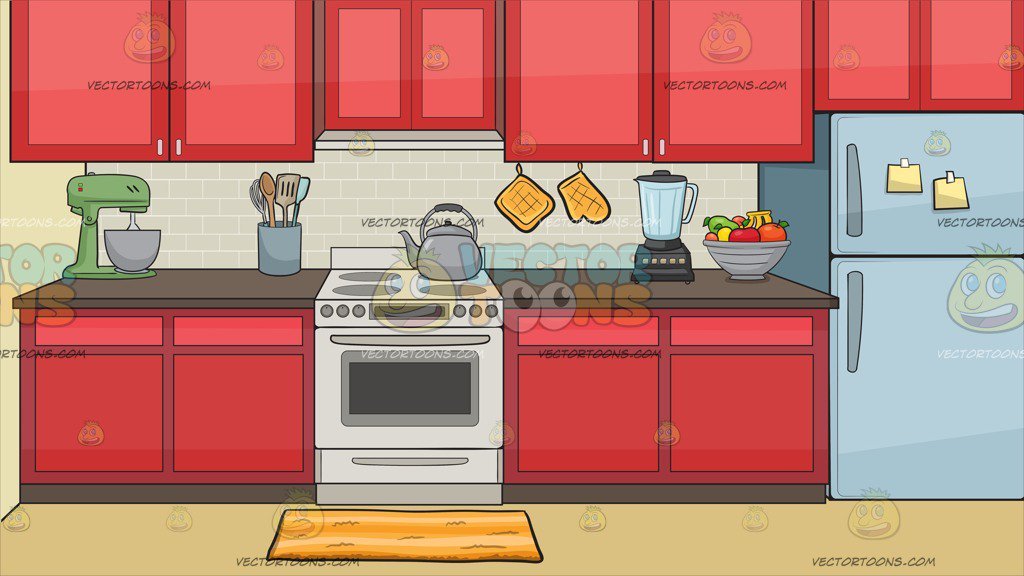 Kitchen Background Vector at Collection of Kitchen