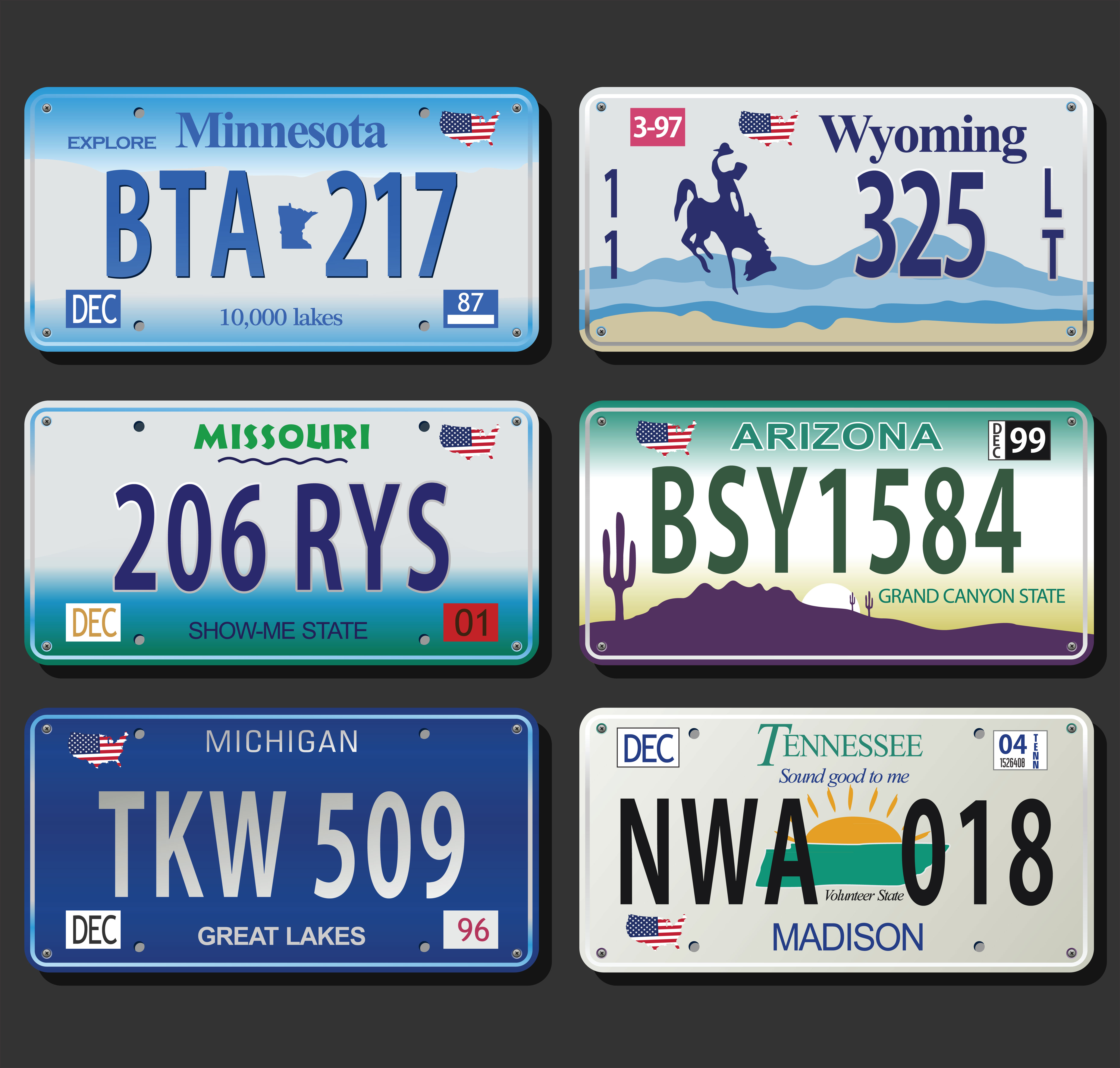 License Plate Vector at Collection of License Plate Vector free for personal use