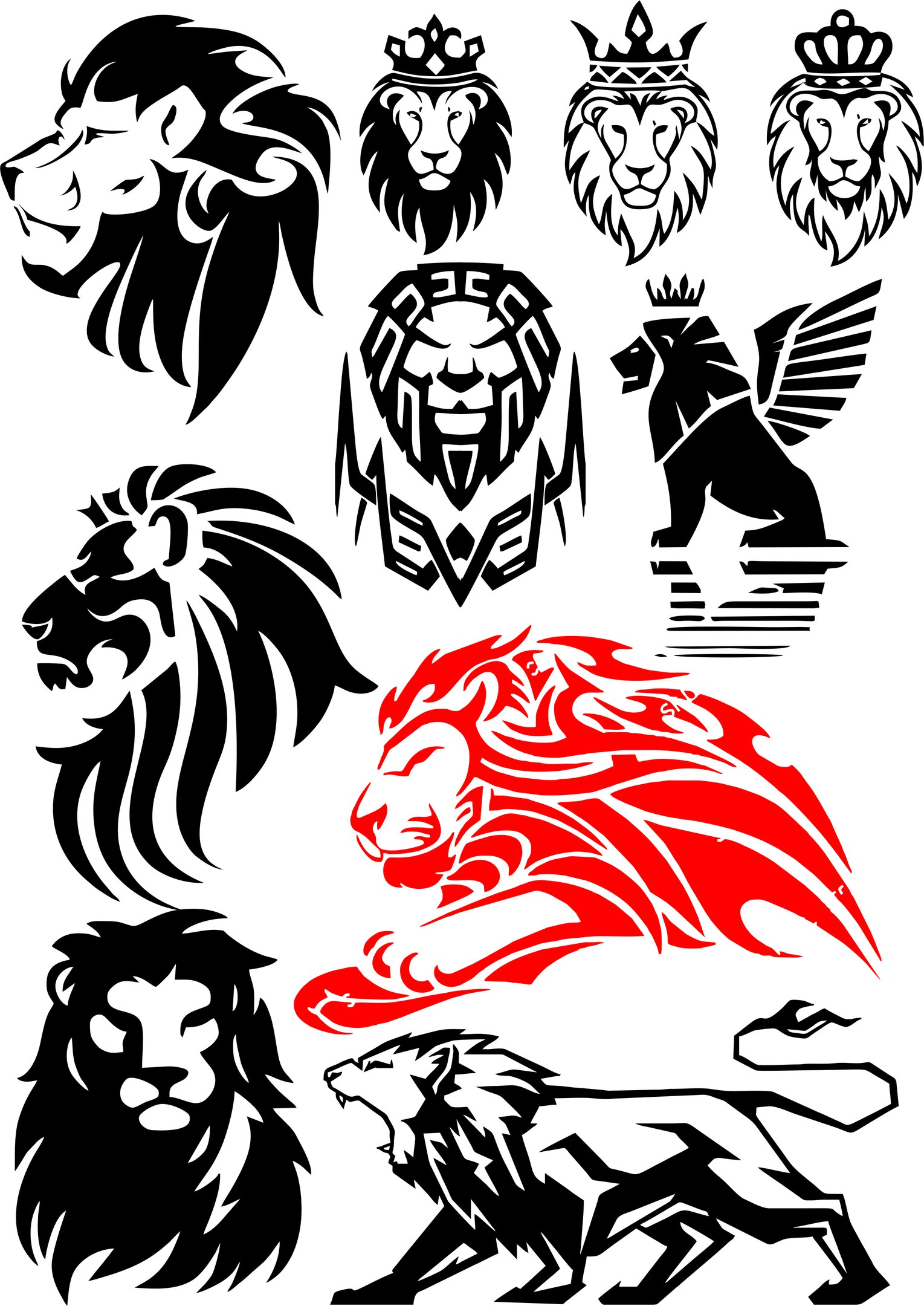 Lion Vector Art at Collection of Lion Vector Art free